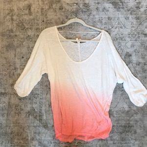 Free People Loose Ombré Blouse